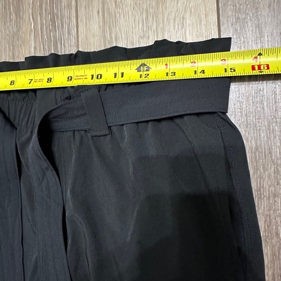 🛍️32 Degrees Cool black high waist pants with ties belt and front zipper size S - Picture 4 of 9